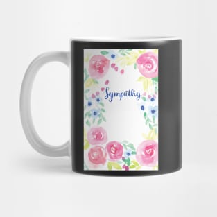 Sympathy Watercolor Card Mug